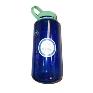 Nalgene 32 oz.  Wide Mouth Water Bottle - Blue And Green Shatterproof